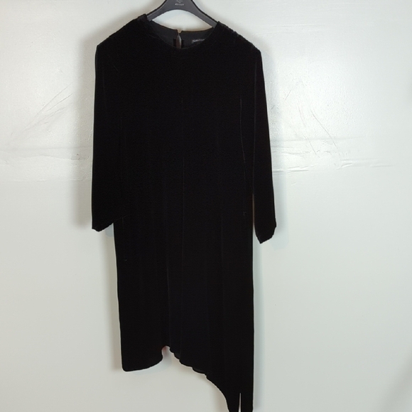 Eileen Fisher Velvet Shift Dress - Picture 1 of 9